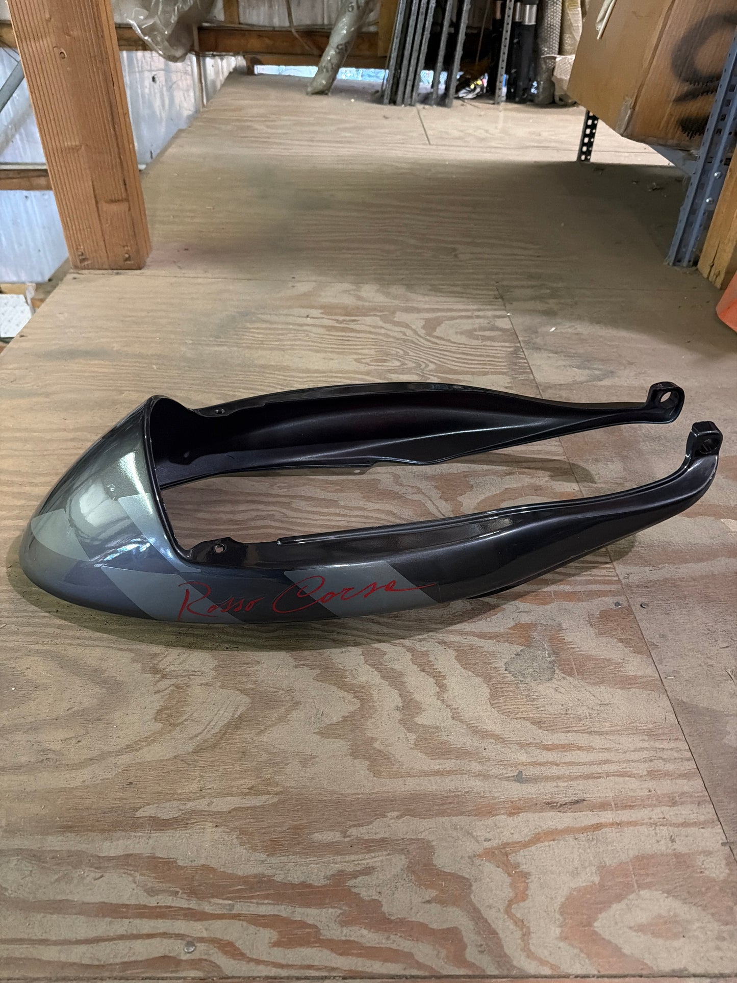 Tail piece cover grey/chrome (#01573190)