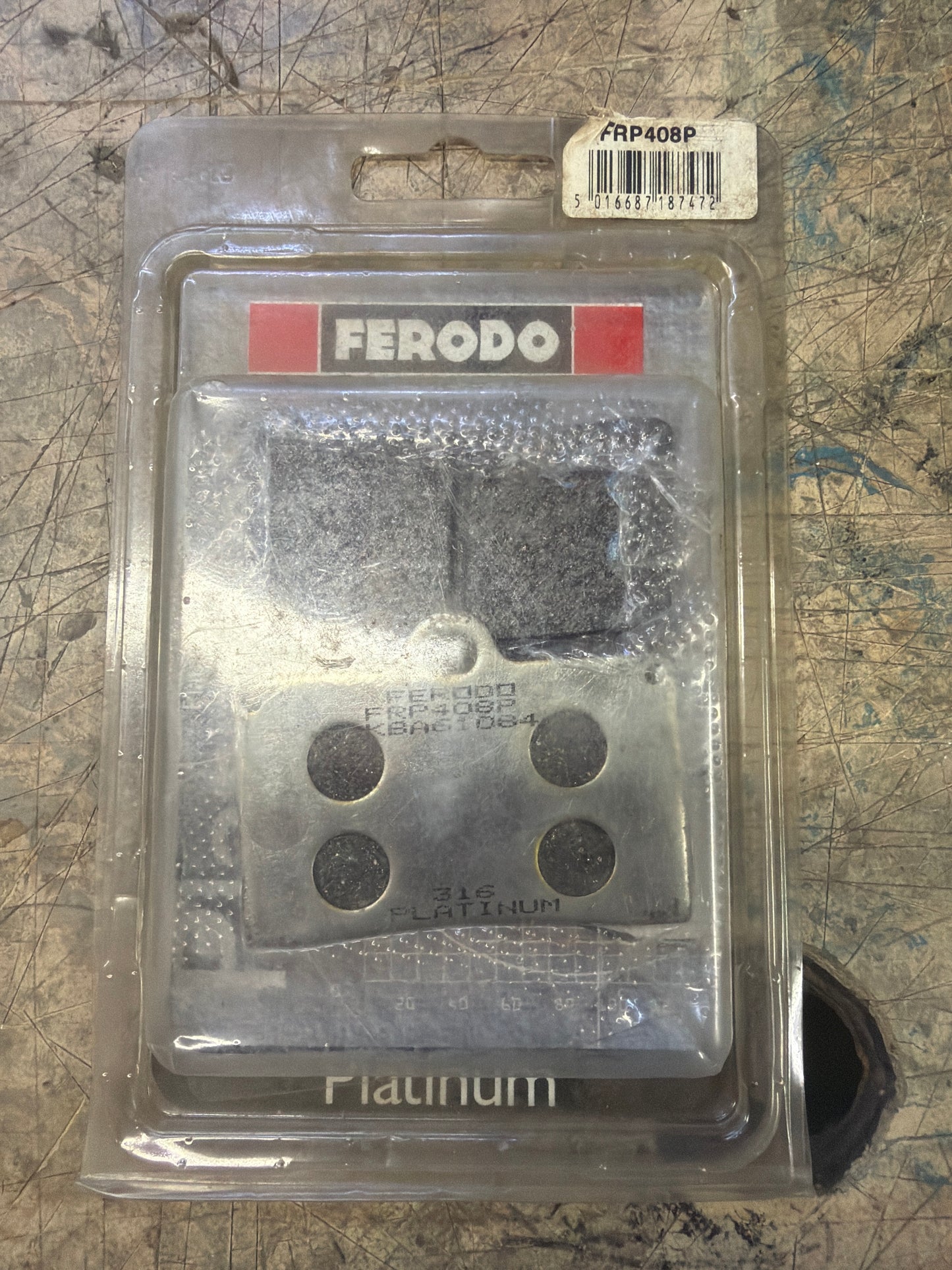 PLATINUM BRK PADS 316 FERODO (#FRP408P)