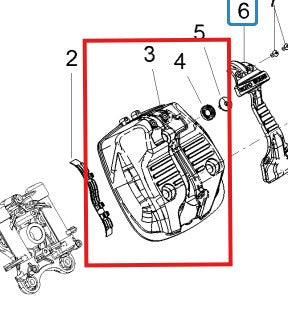 V7 Cylinder head cover 1A017046