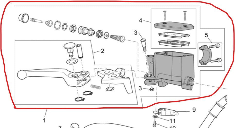 FRONT BR LEVER (#978606)