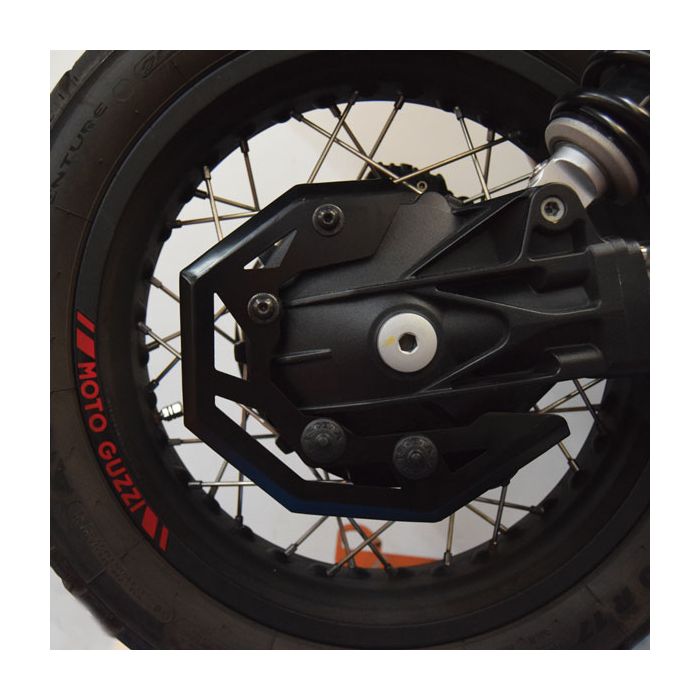 Black universal joint guard for Moto Guzzi V85TT