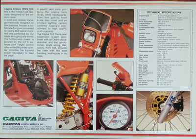 Cagiva Enduro WMX 125 Sales Brochure