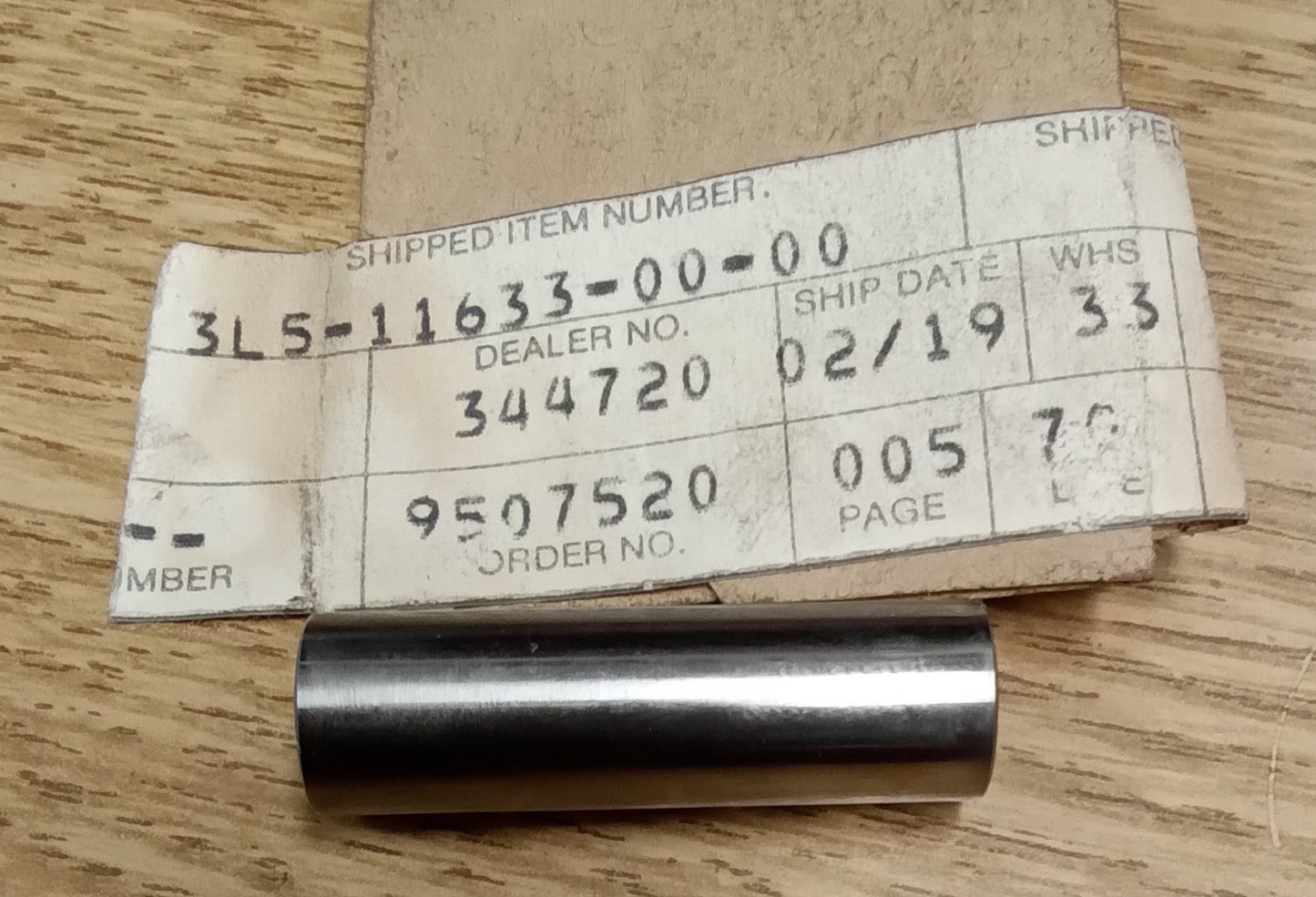 Yamaha Piston Pin 3L5-11633-00-00