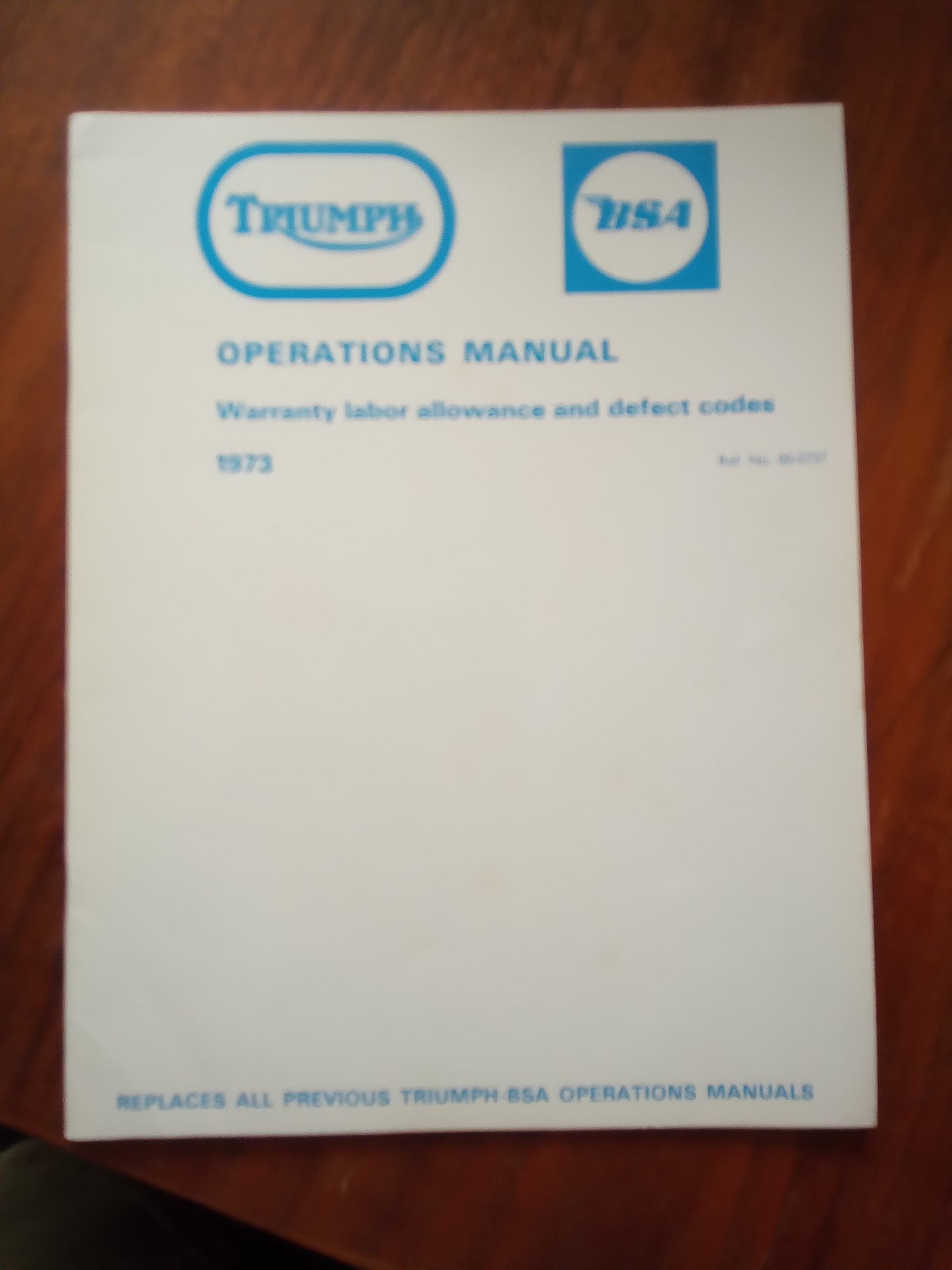 Norton / Triumph / BSA Dealer Information Manuals