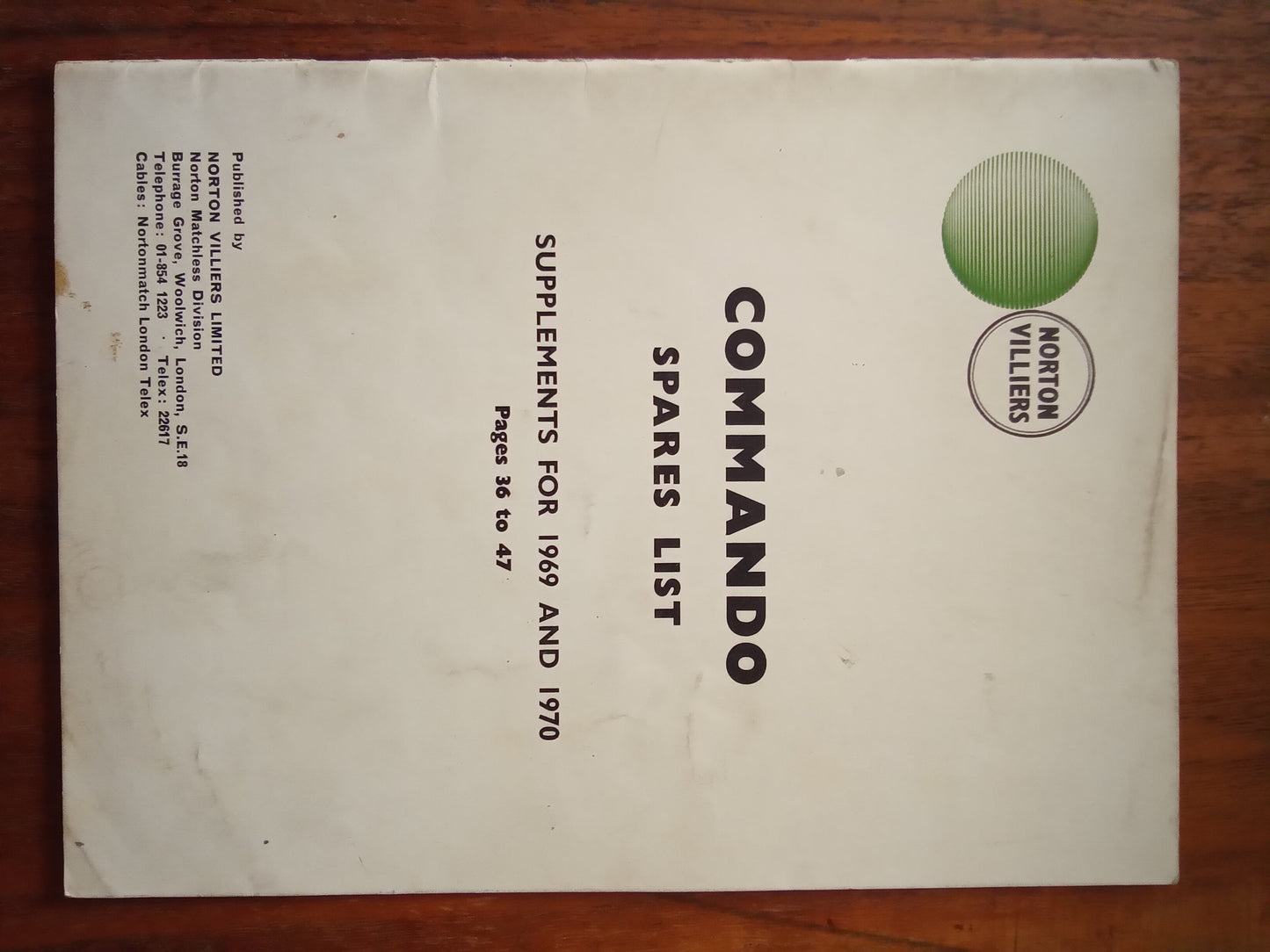 Norton / Triumph / BSA Dealer Information Manuals
