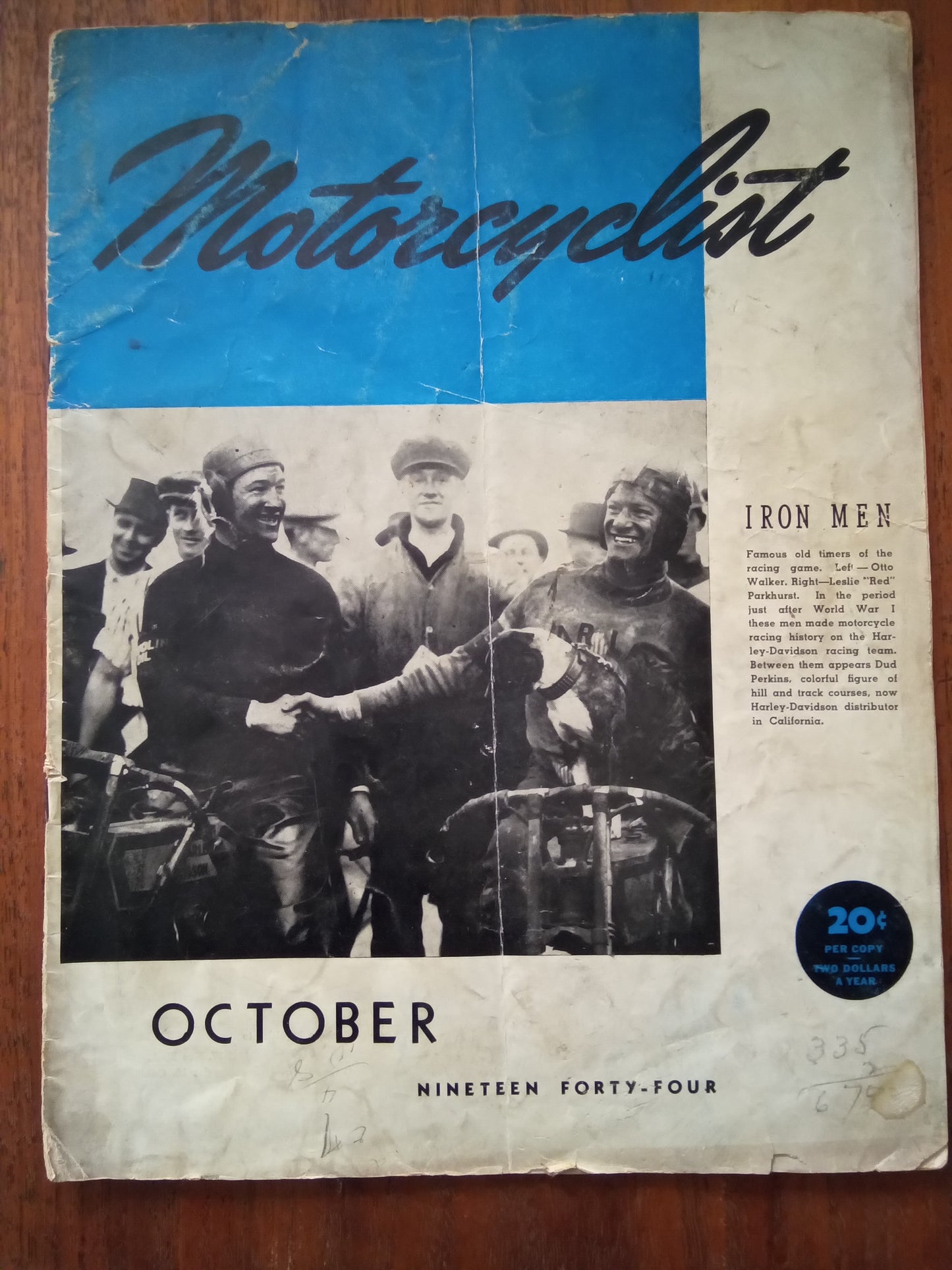 Motorcyclist Magazine - October 1944