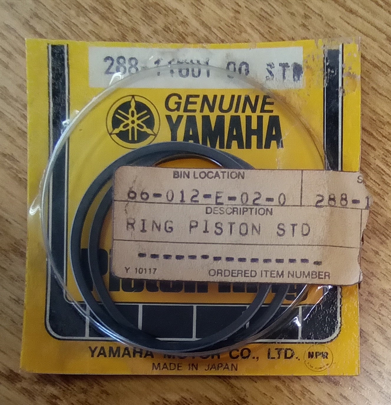 Yamaha Piston Ring Set Standard 288-11601-00