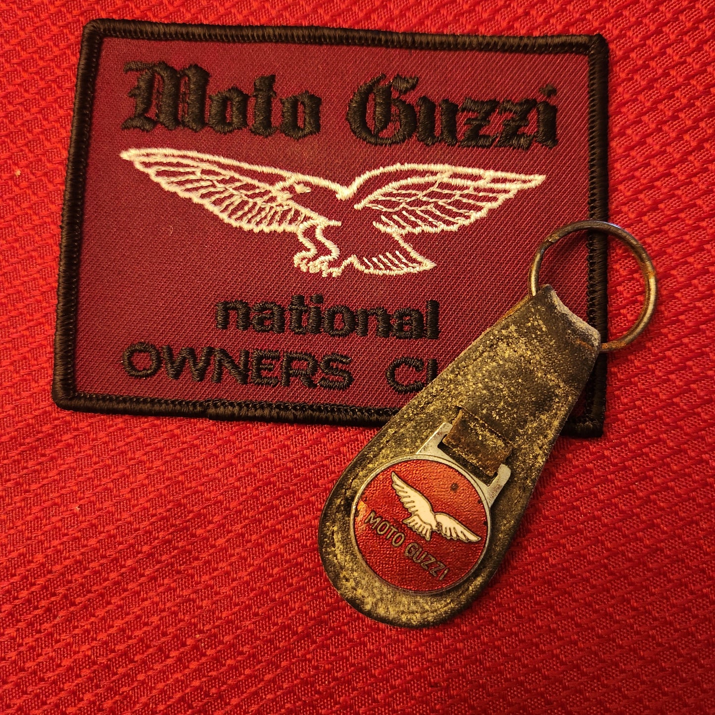 Vintage key fob and MGNOC patch.