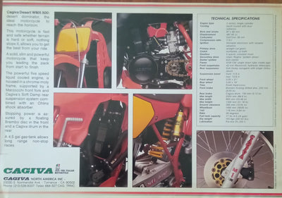 Cagiva Desert WMX500 Sales Brochure