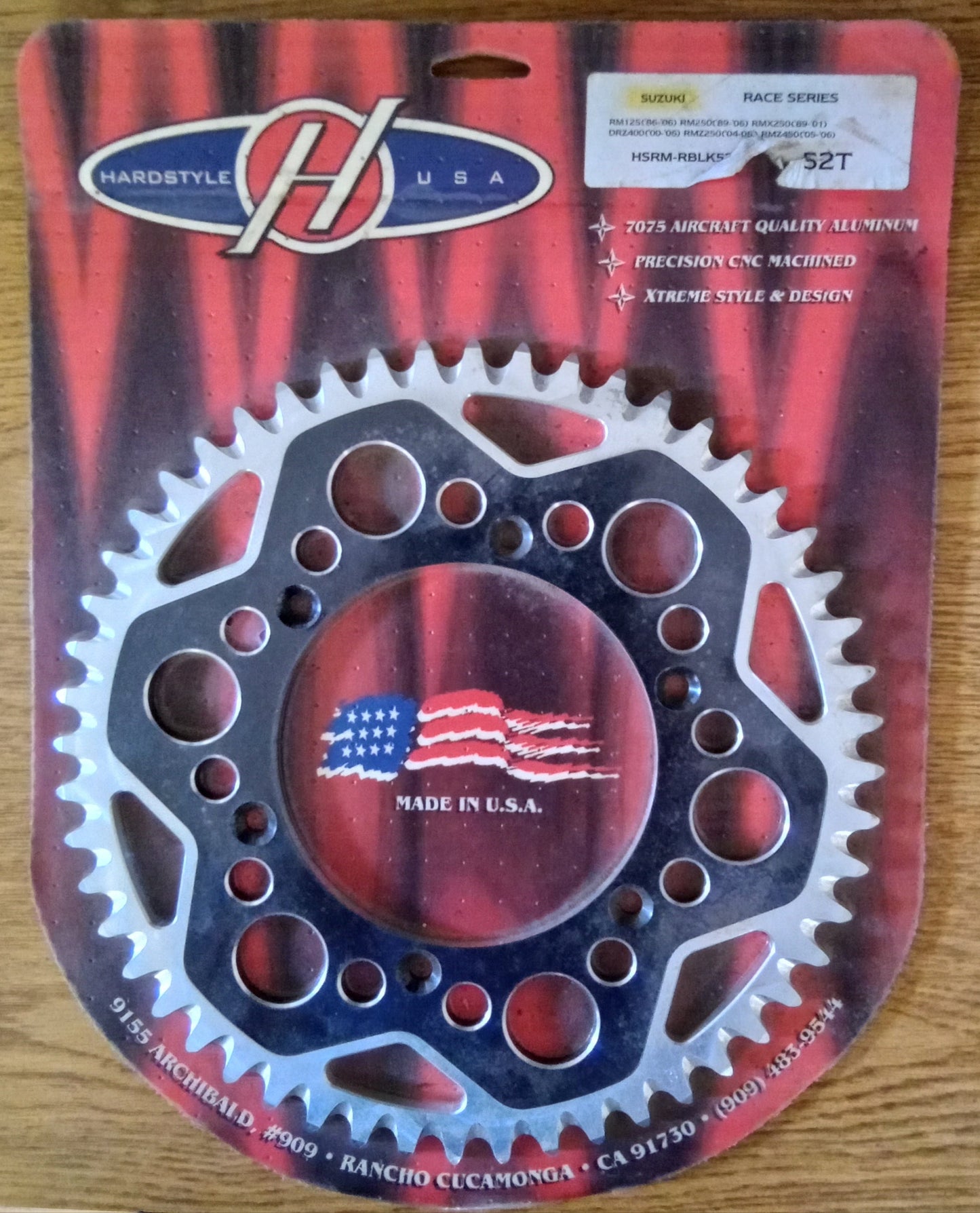 Suzuki Race Series 52T Rear Sprocket (HSRM-RBLK52)