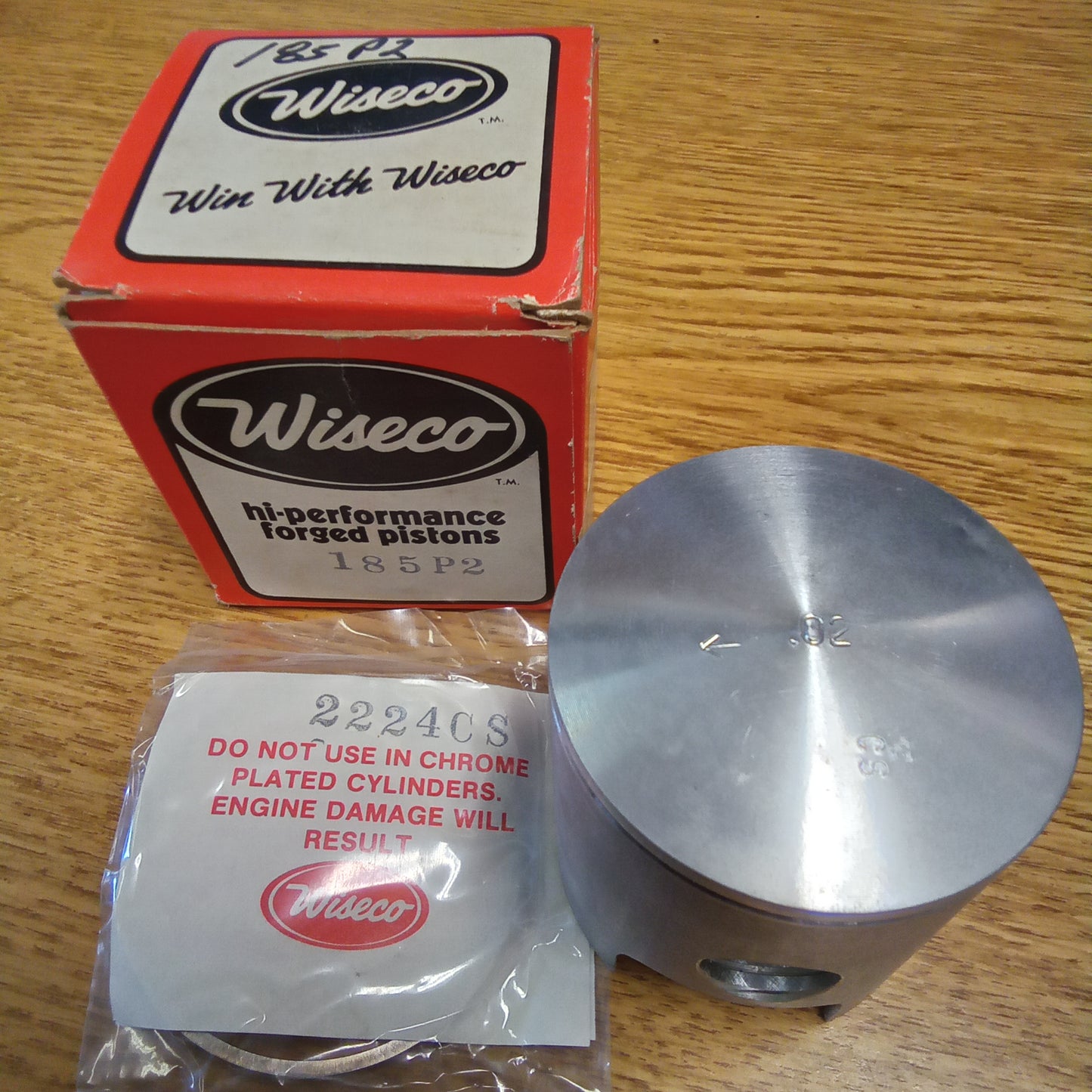 WISECO Piston 185P2 Yamaha 125 AT-1 69-71 Oversize .020