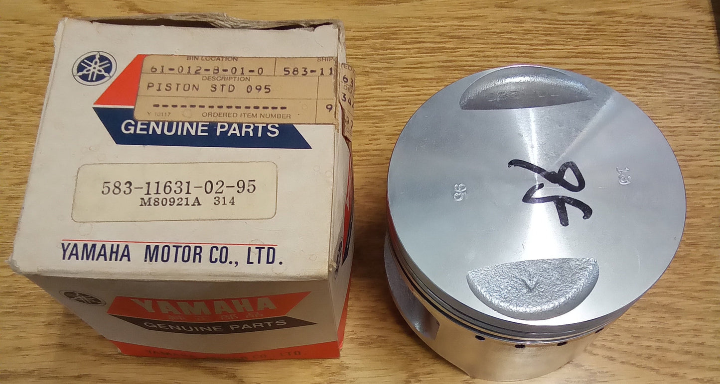 Yamaha Piston 1976-81 TT500 Standard Bore 583-11631-02-095