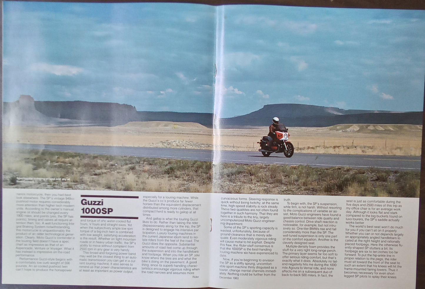 First Test Moto Guzzi 1000SP