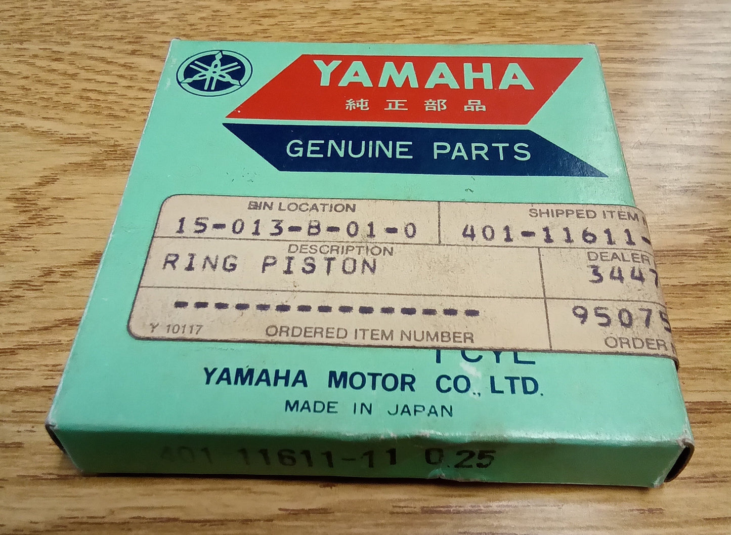 Yamaha Piston Ring Set 401-11611-11 Oversize 0.25