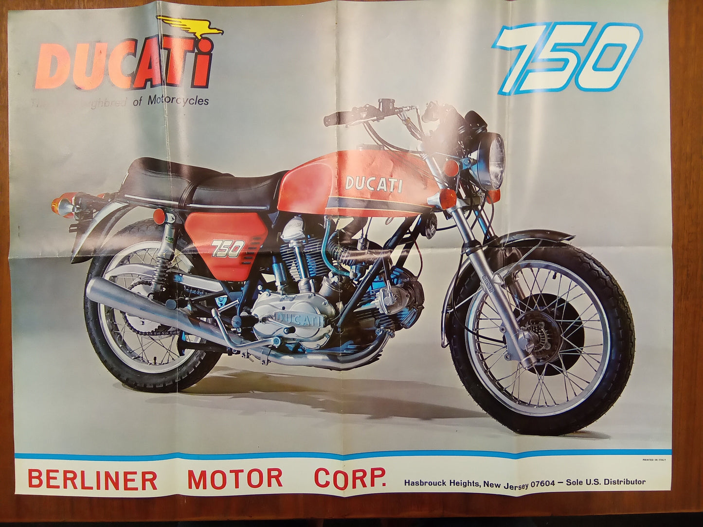 Ducati 750 GT Promotional Poster