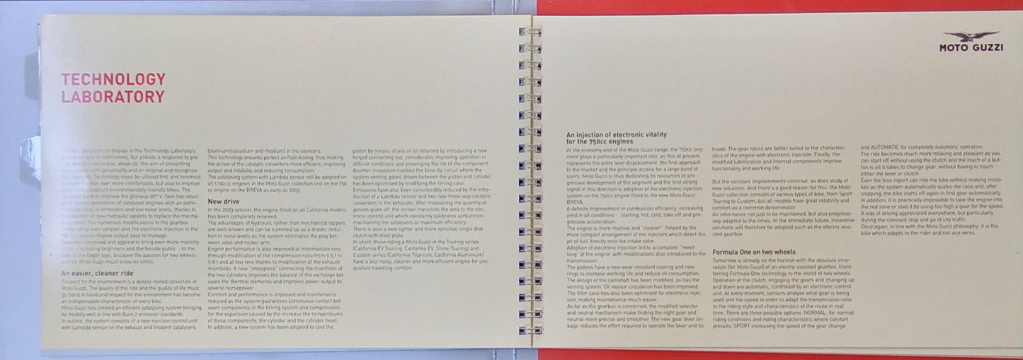 Moto Guzzi 2003 Press Packet