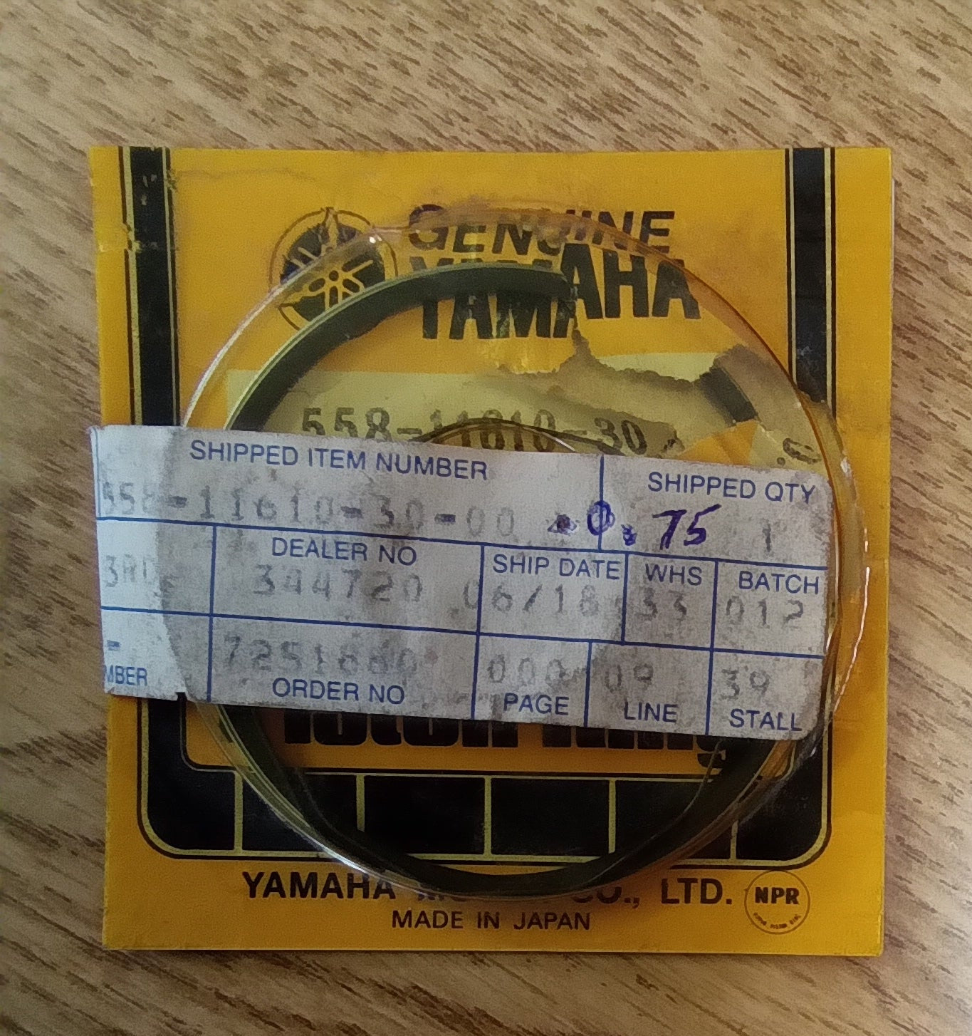 Yamaha Piston Ring Set 367-11610-40 Oversize 1.00