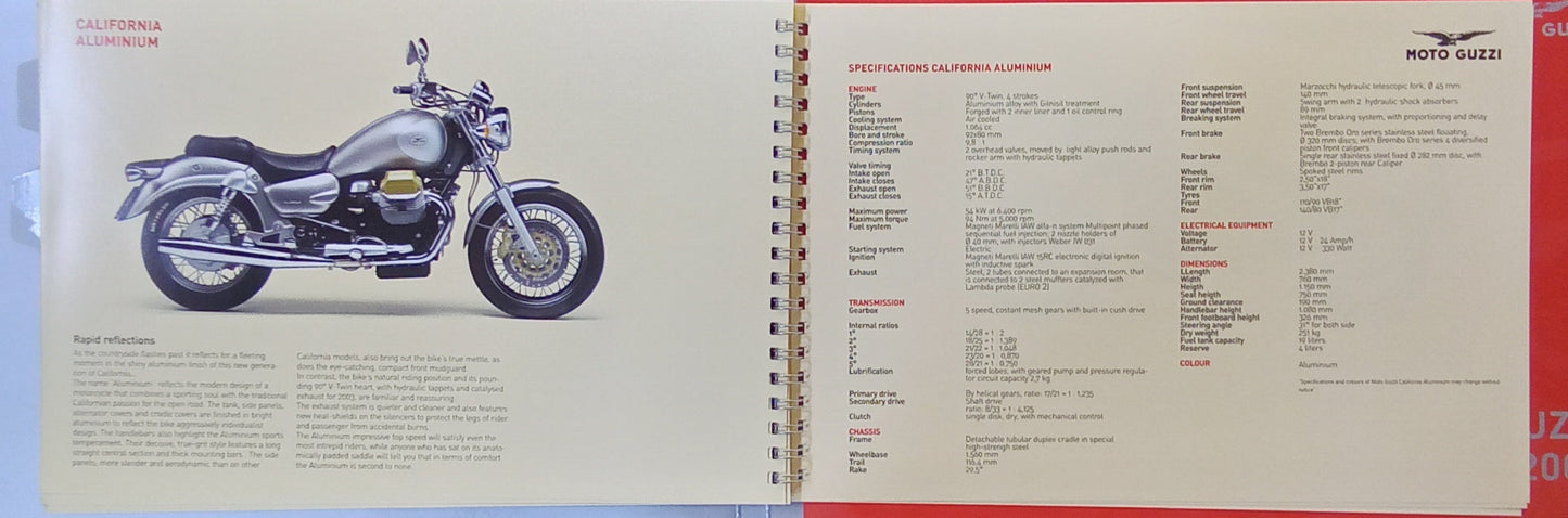 Moto Guzzi 2003 Press Packet