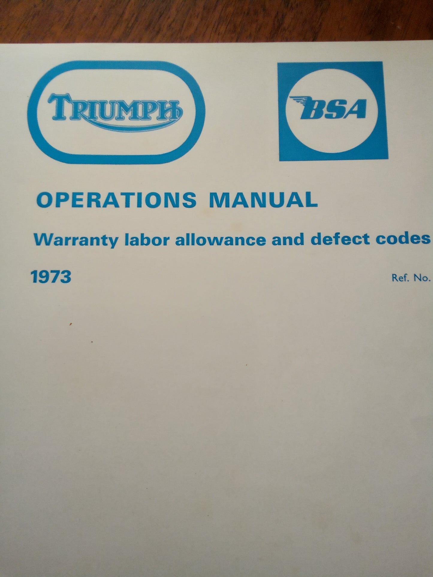 Norton / Triumph / BSA Dealer Information Manuals