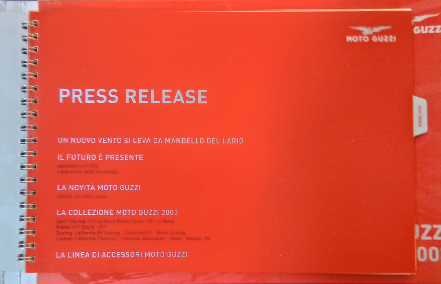 Moto Guzzi 2003 Press Packet