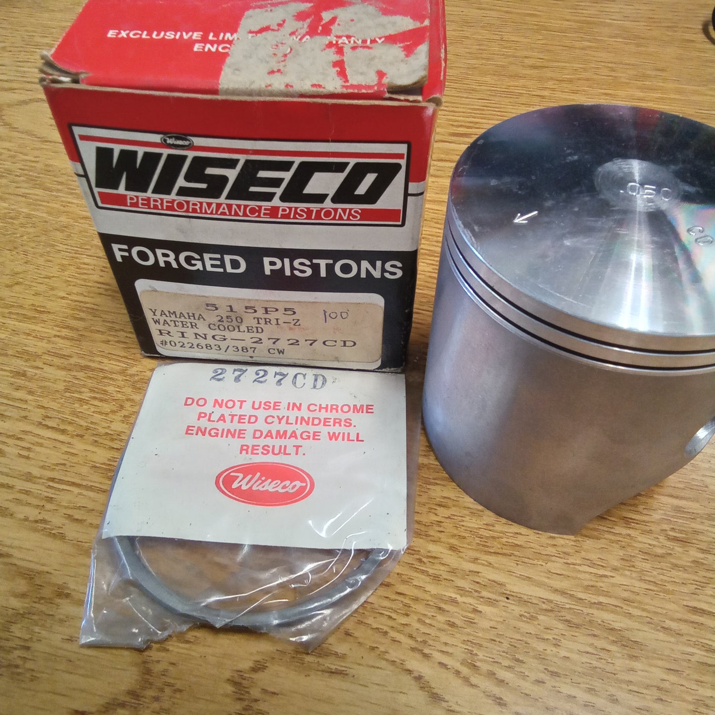 WISECO Piston 515P5 Yamaha 250 Tri-Z Oversize 0.050