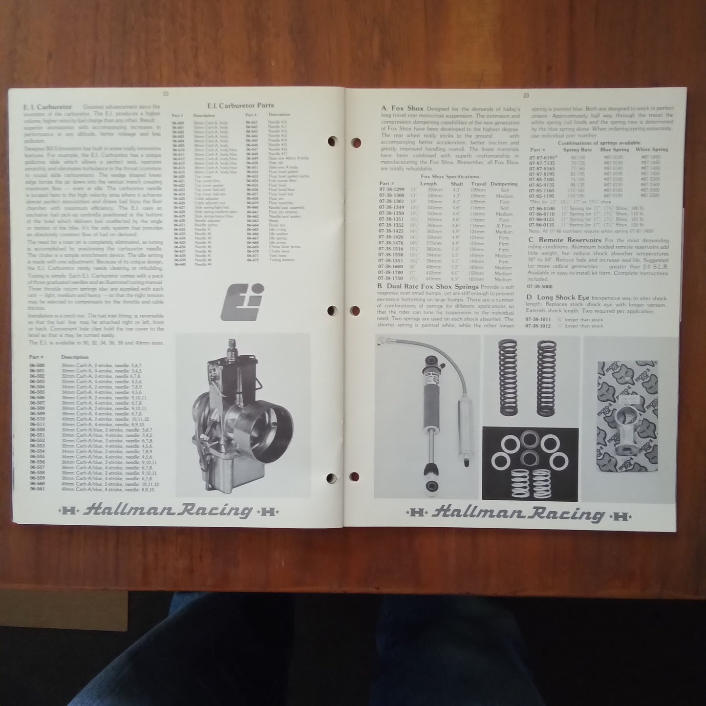 Hallman Racing Catalog