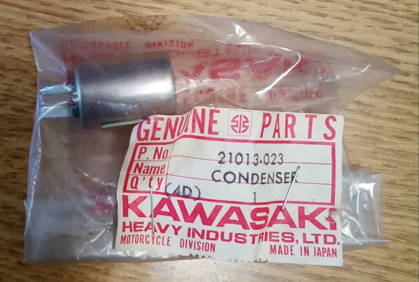Genuine OEM Kawasaki Condenser 21013-023 Condenser 1971-73 Kawasaki F6 Enduro 125