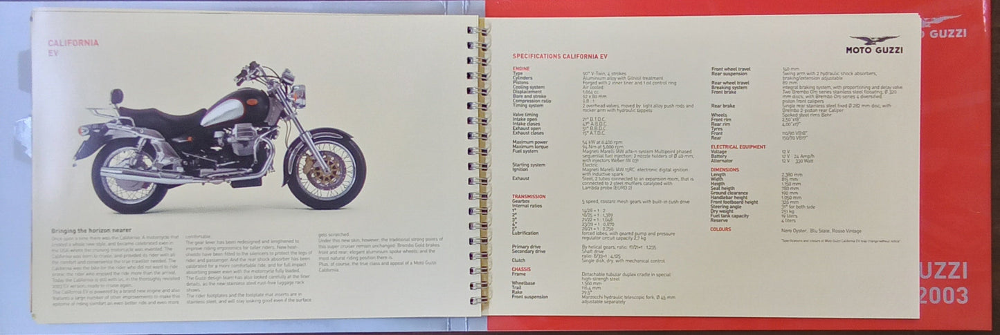 Moto Guzzi 2003 Press Packet