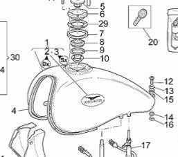 FUEL TANK 03 Titanium/FREY (#89000512)