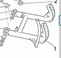 CENTER STAND KIT ALL CAL MODELS EXCEPT JACKAL. (#03430250)