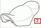 SEAT (#03460515) RED LEATHER