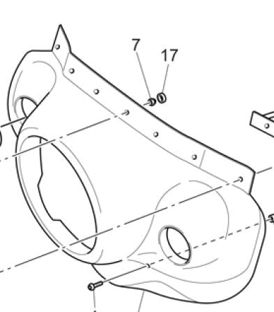 Headlight Fairing, Grey Luce (#03575472)