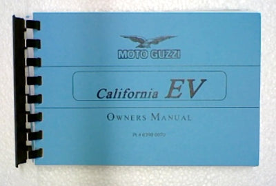 California EV 1100 02-04 Owners Manual (#03900070)