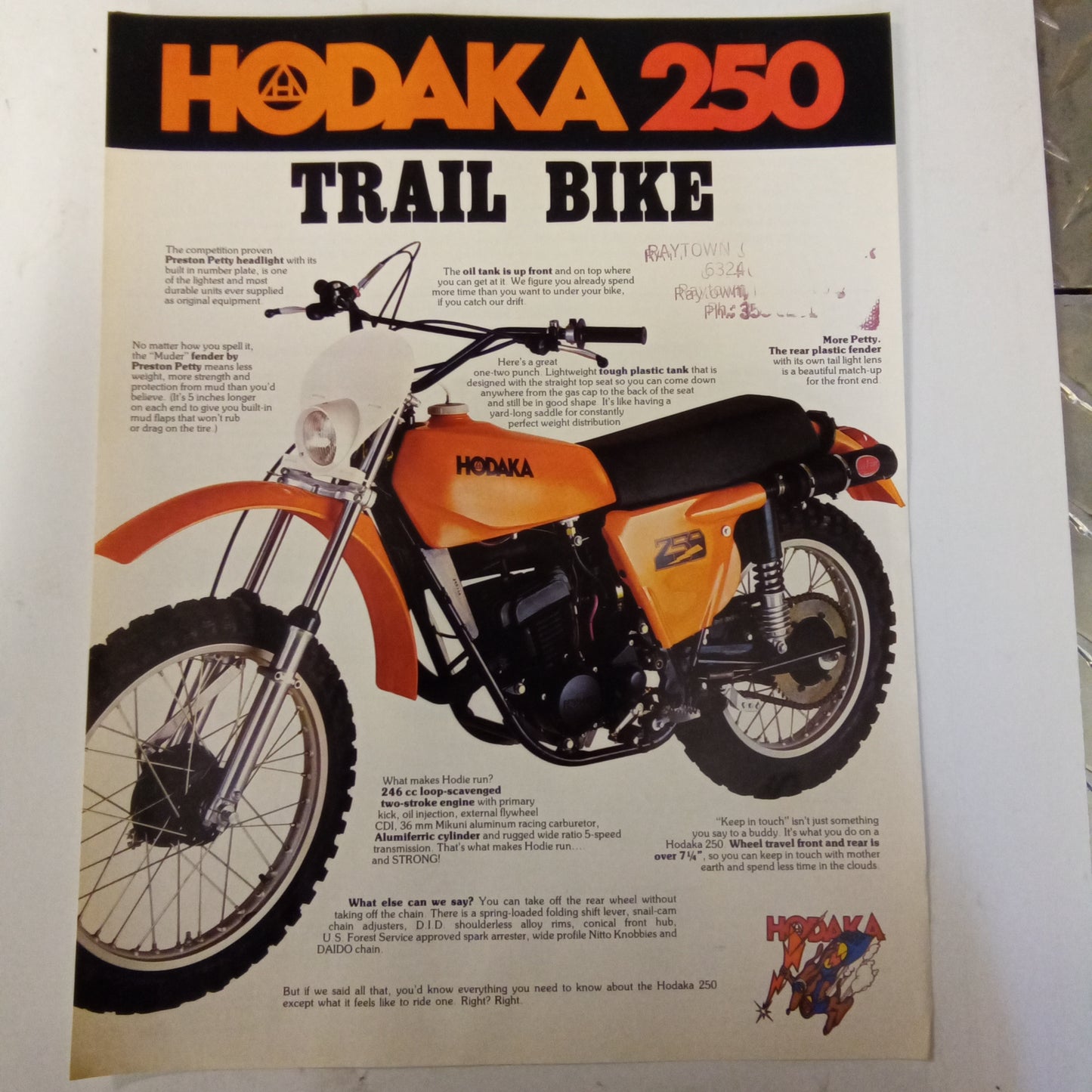 Hodaka 250 Orange