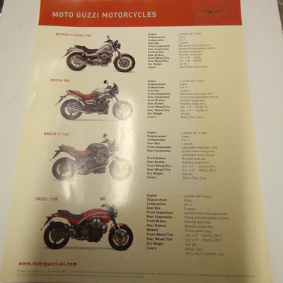 Moto Guzzi Motorcycles Brochure