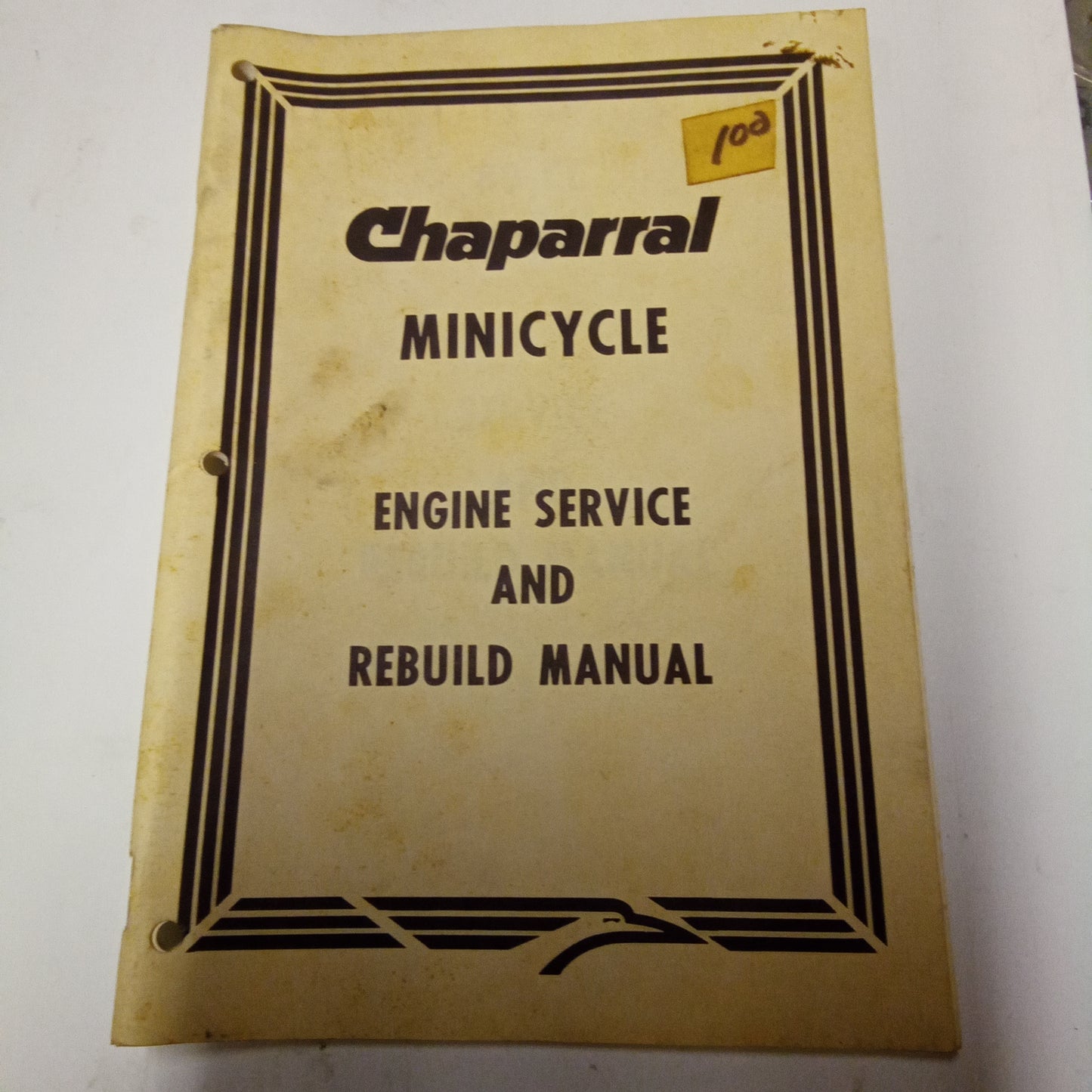 Chaparral Mini Cycle Manual