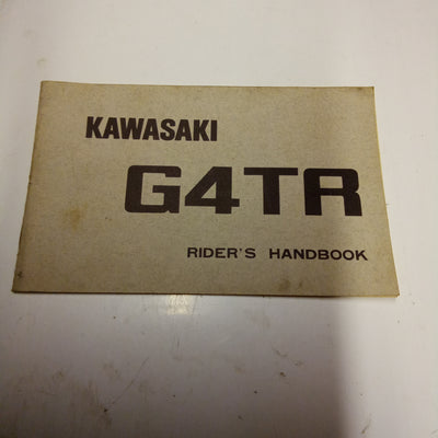 Kawasaki G4TR Riders Handbook