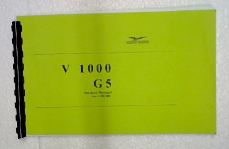 G5 Owners Manual (#18900001)