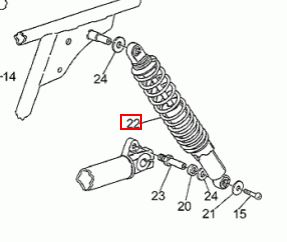 KONI REAR SHOCK 13 1/2 (#28550263)