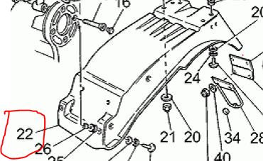 FENDER REAR (#37437005)