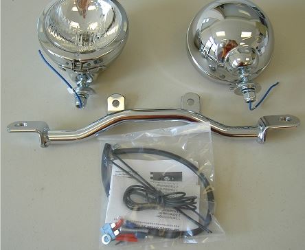 TWINLIGHTS MOTO GUZZI NEVADA CLASSIC V 750 IE FROM 04 - 09' AQUILA NERA - CHROME (#400.534)