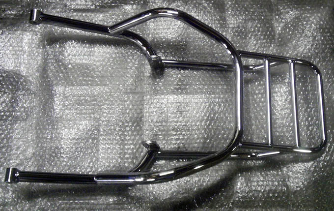 CHROME STEEL LUGGAGE RACK (#983163)