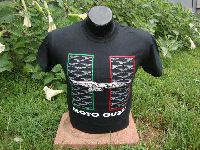 Moto Guzzi Italian Colors T-Shirt Black (#041127)