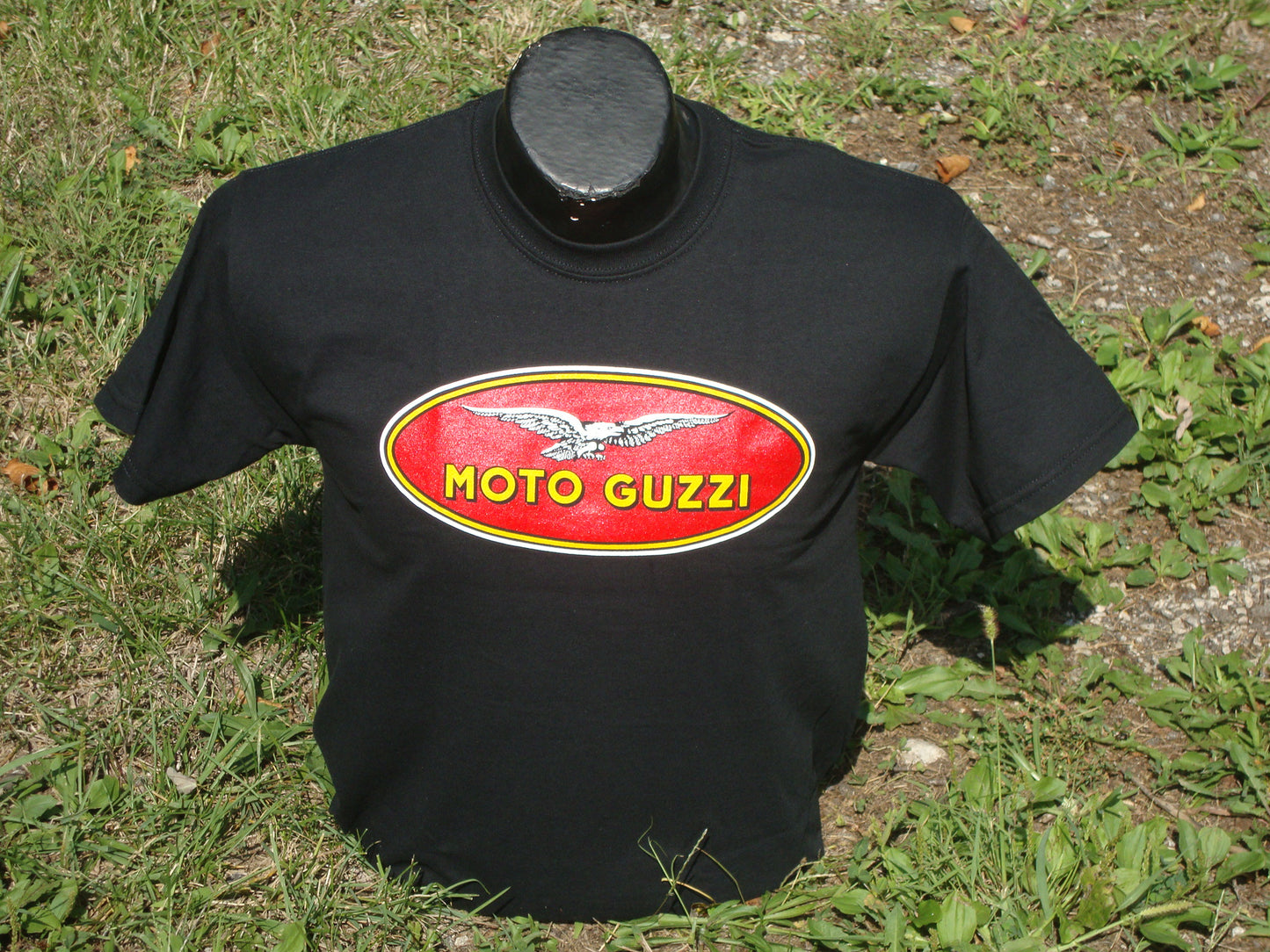 Moto Guzzi Oval Logo Black T-Shirt (10509200) (#10509200)