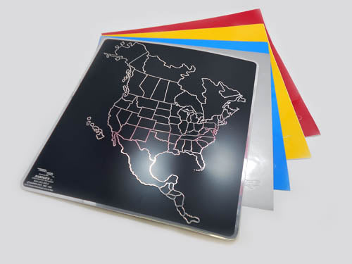 12x13 inch Travel Trax Map Plak Kit (#062000)