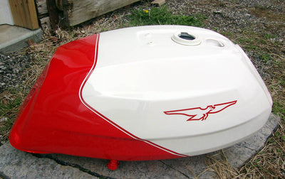 FUEL TANK-RED/WHITE (28100270) (#28100270)