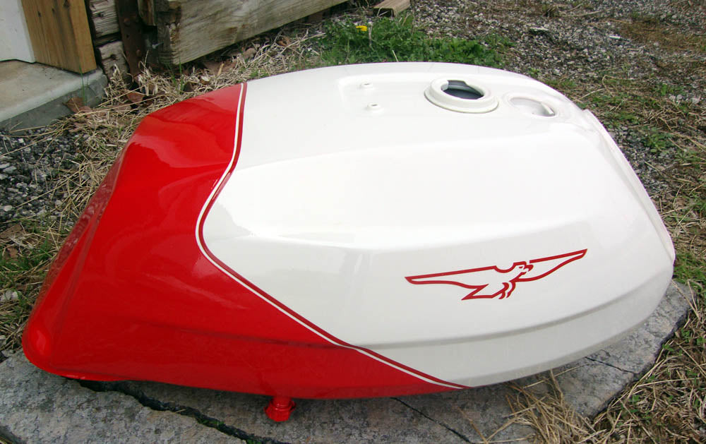 FUEL-TANK-RED/WHITE (28100270) (#28100270)