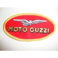 PATCH MOTO GUZZI LOGO 6 3/4 LONG X 3 1/4 inch HIGH (#789001)