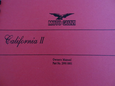 California II Owners Manual ( # 2990 0001) (#29900001)