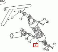 Shock absorber Sachs(3550260) USE 03550261 (#3550260)